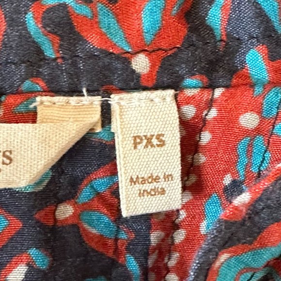 Soft Surroundings Quilted Topper Jacket Size XSP Petite‎ Multicolor Boho Artsy - Picture 7 of 8